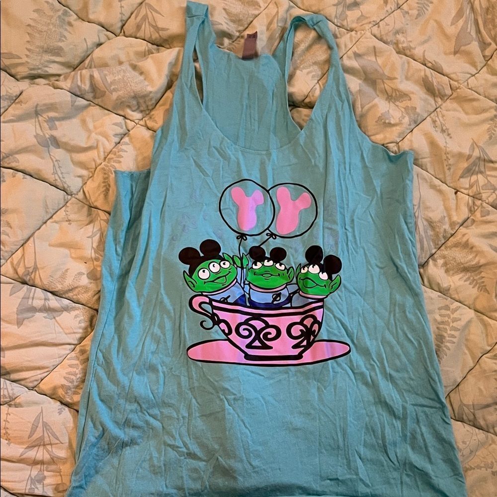 Disney tea cup custom maid tank top